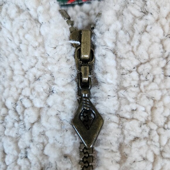 Alps Fine Womens Apparel L Moose Xmas Sweater Pullover 1/4 Zip Christmas Sherpa - Picture 5 of 9